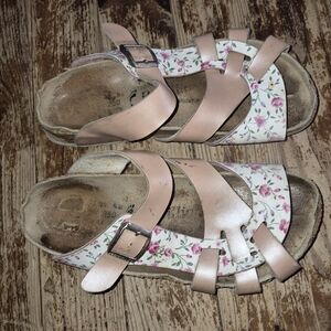 Birkenstock Pink Floral Sandals